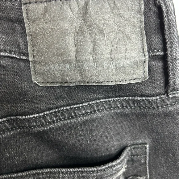 American Eagle Outfitters Black Ripped Skinny Jeans - Picture 6 of 11